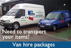 Need a van? - click here for information on store boxes collection and delivery